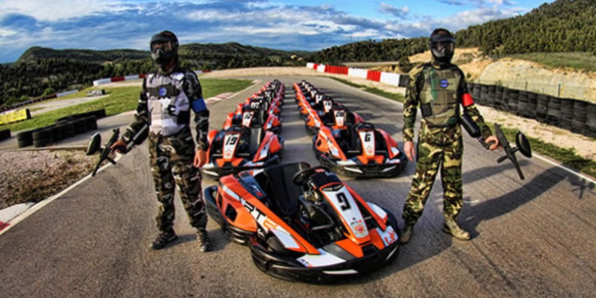 Karting i paintball, combinació perfecte