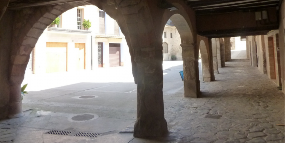 La plaça Major de Copons