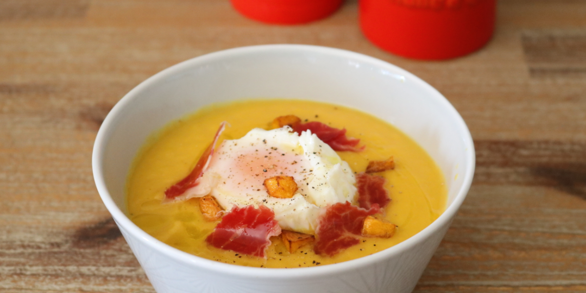 Crema de verdures d’hivern amb ou poché