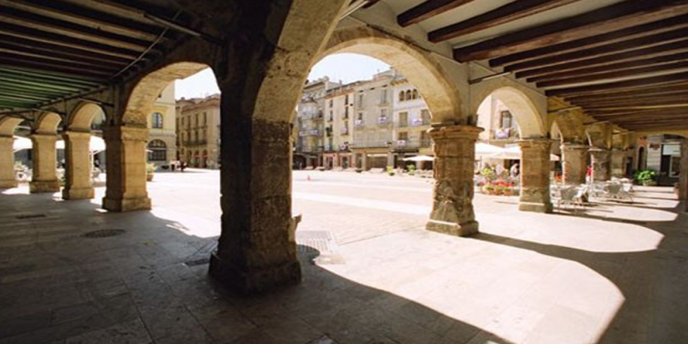 La plaça de l’Ajuntament d’Igualada